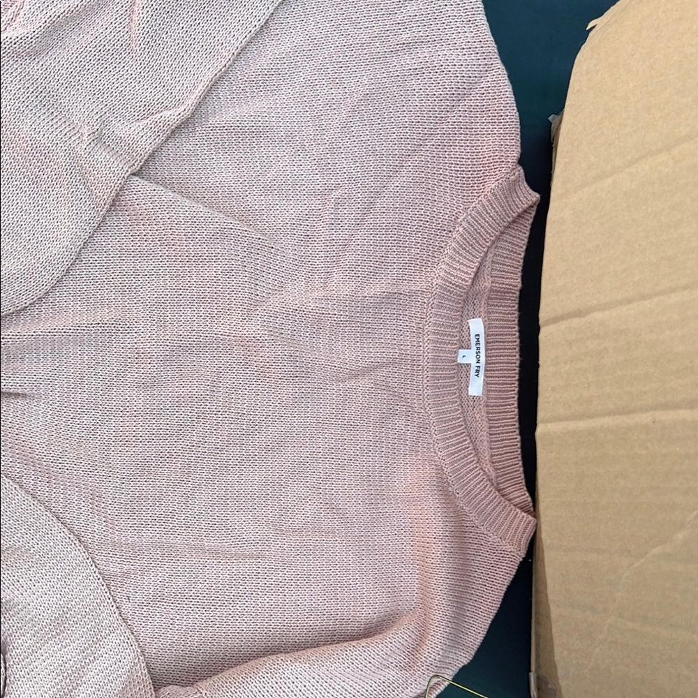 Emerson Fry Blush Crew Neck Sweater